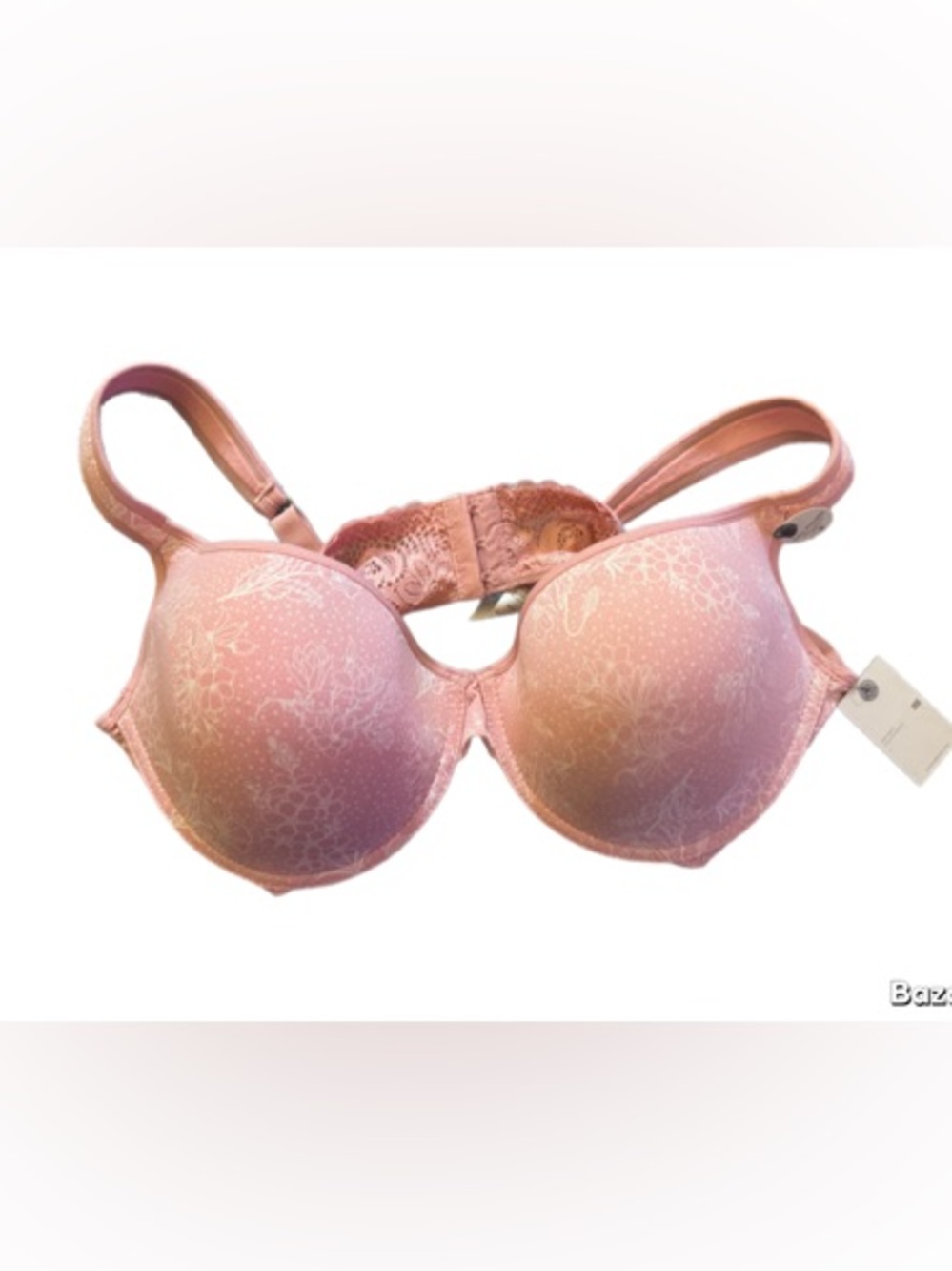 NWT Lucky brand Women's Pink Lace  T-Shirt Bra 42D